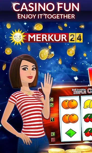 Скачать взлом Merkur24 – Slots & Casino (Меркур24 Казино)  [МОД Menu] — последняя версия apk на Андроид screen 1