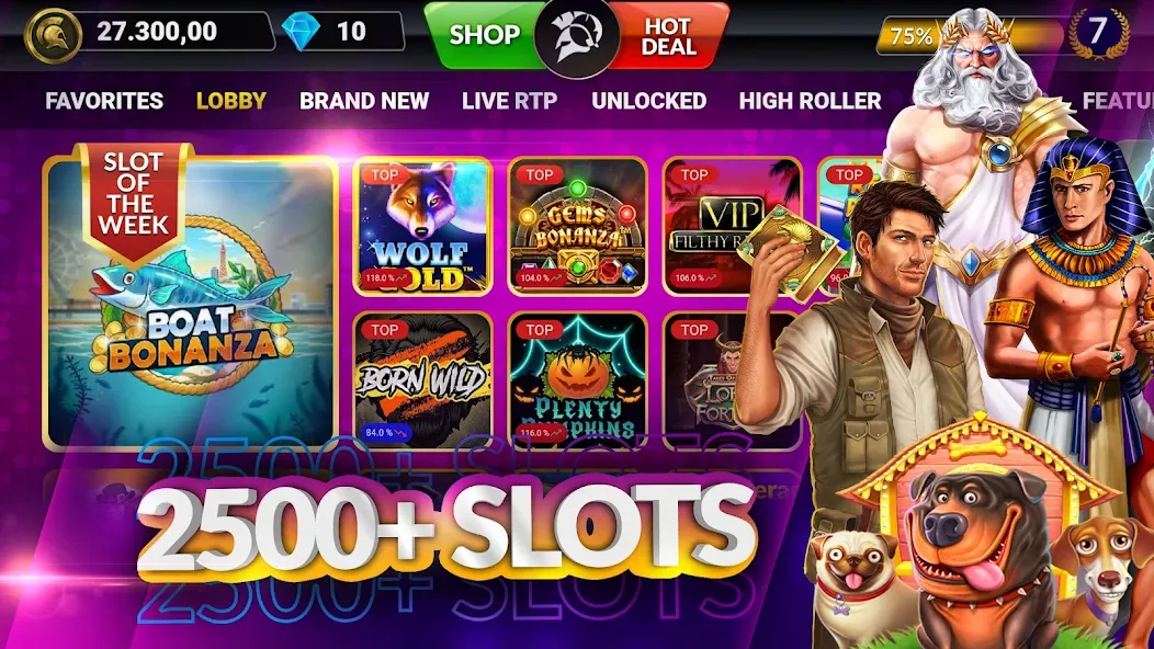 Скачать взлом SpinArena Online Casino Slots (СпинАрена Онлайн Казино Слоты)  [МОД Unlimited Money] — полная версия apk на Андроид screen 1