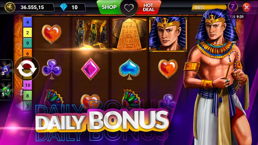 Скачать взлом SpinArena Online Casino Slots (СпинАрена Онлайн Казино Слоты)  [МОД Unlimited Money] — полная версия apk на Андроид screen 4