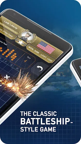 Взлом Fleet Battle — Sea Battle  [МОД Меню] — последняя версия apk на Андроид screen 2