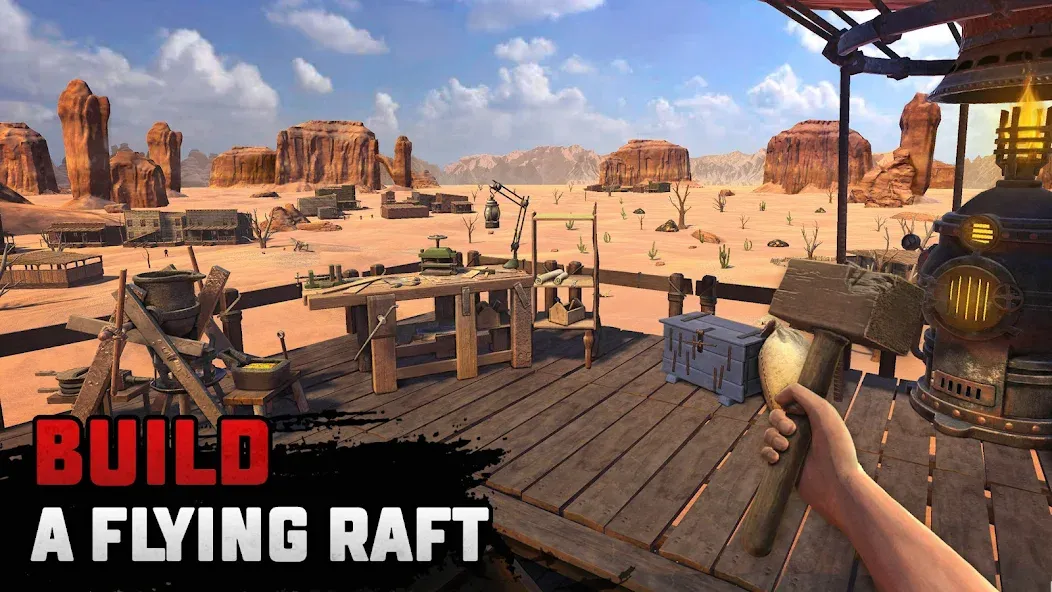 Скачать взлом Raft® Survival: Desert Nomad (Рафт Сурвайвал)  [МОД Menu] — стабильная версия apk на Андроид screen 2