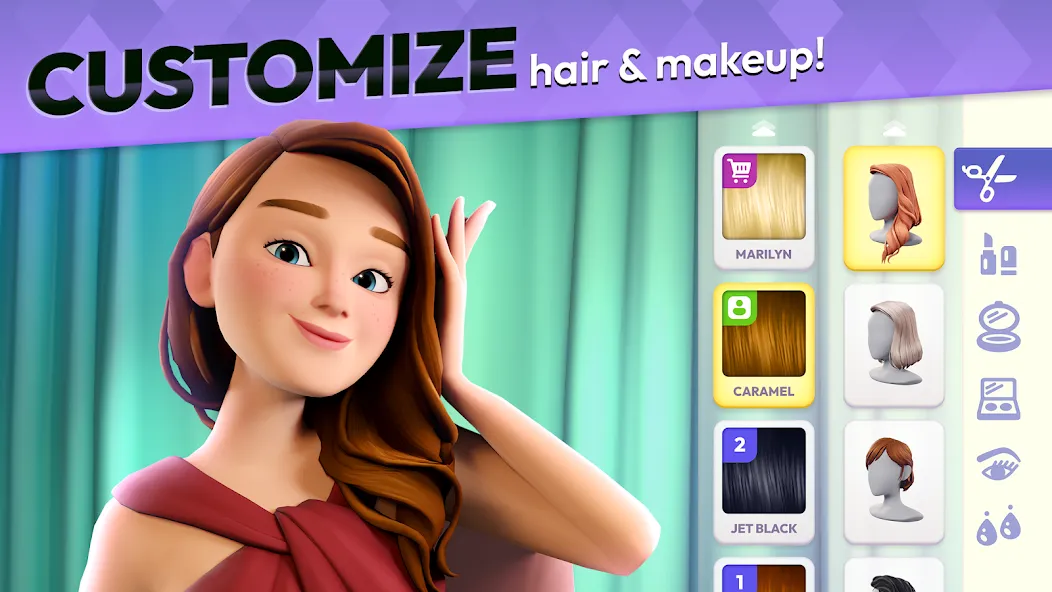 Взломанная Makeover Match — Fashion Game (Мейковер Матч)  [МОД Много монет] — стабильная версия apk на Андроид screen 1