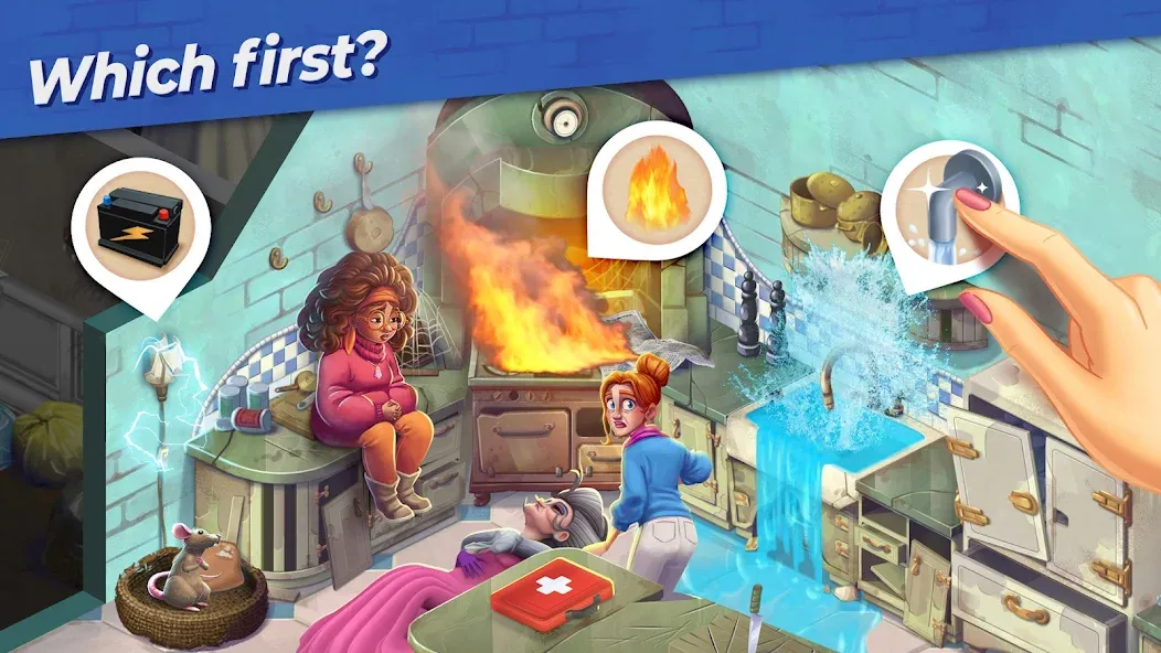 Взломанная Penny & Flo: Home Renovation  [МОД Menu] — стабильная версия apk на Андроид screen 2