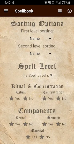 Скачать взлом D&D Spellbook 5e  [МОД Mega Pack] — последняя версия apk на Андроид screen 2