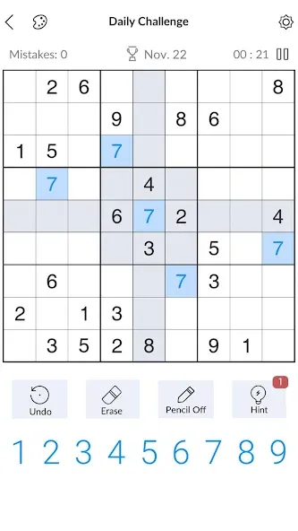 Взломанная Sudoku — Classic Sudoku Puzzle  [МОД Много денег] — последняя версия apk на Андроид screen 1