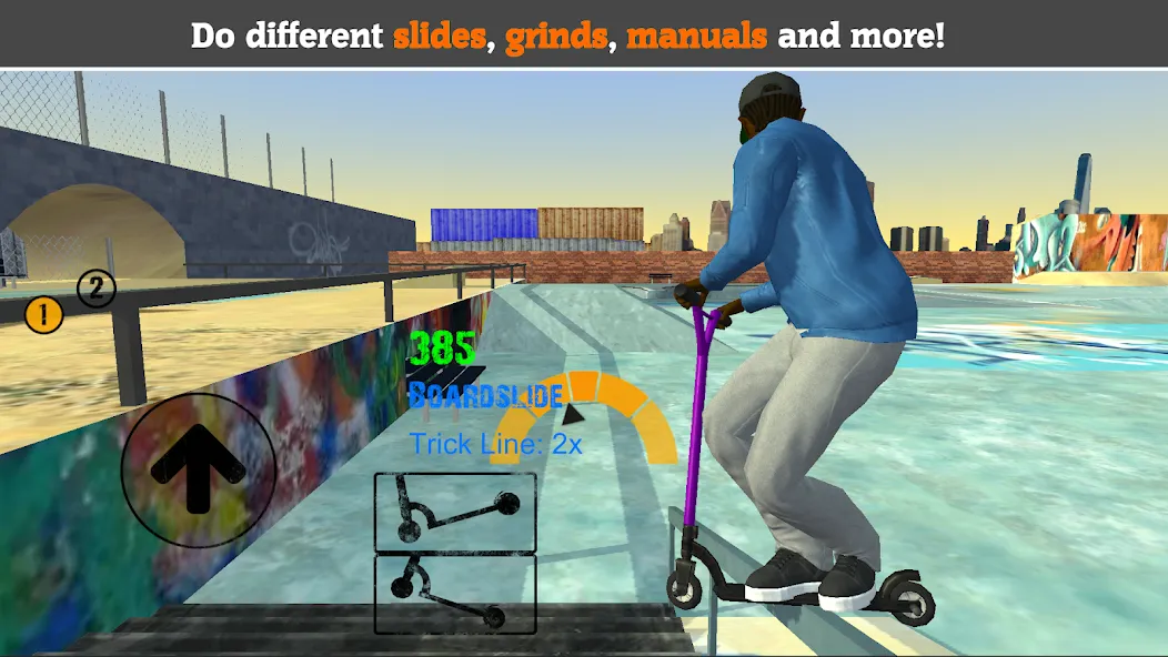 Взломанная Scooter FE3D 2 (Скутер ФЭ3Д 2)  [МОД Unlocked] — последняя версия apk на Андроид screen 1