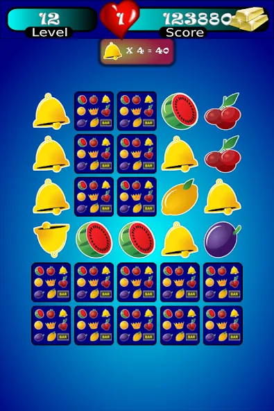 Скачать взломанную Slot Machine Fruit Memory A (Слотмашина Фруктовая Память А)  [МОД Бесконечные монеты] — стабильная версия apk на Андроид screen 1