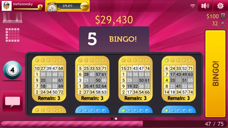 Скачать взломанную Bingo 75 & 90 by GameDesire  [МОД Menu] — полная версия apk на Андроид screen 4