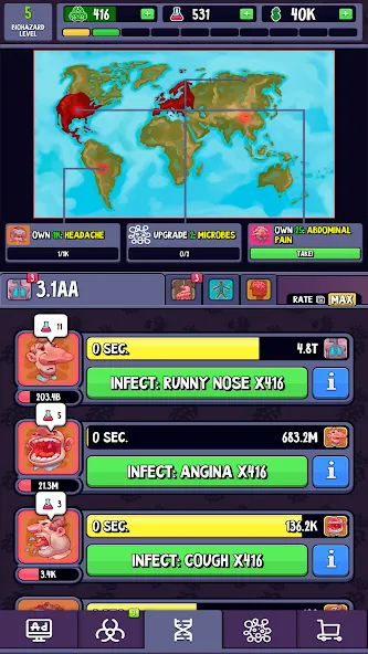 Взлом Idle Infection (Айдл Инфекшн)  [МОД Unlimited Money] — полная версия apk на Андроид screen 5