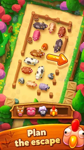 Взлом Farm Jam: Animal Parking Game (Фарм Джам)  [МОД Много денег] — стабильная версия apk на Андроид screen 4