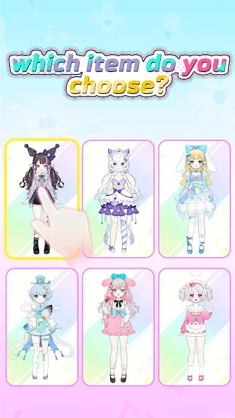 Взломанная Dress Up! Shining Anime Star  [МОД Menu] — стабильная версия apk на Андроид screen 3