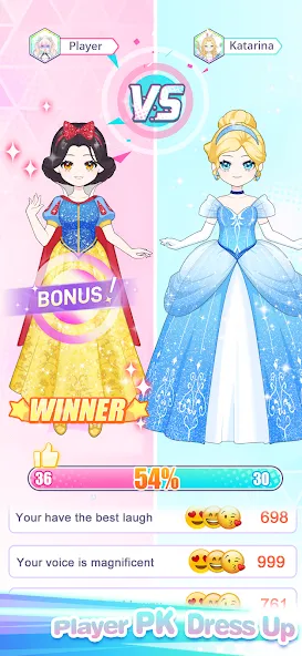 Взломанная Dress Up! Shining Anime Star  [МОД Menu] — стабильная версия apk на Андроид screen 5