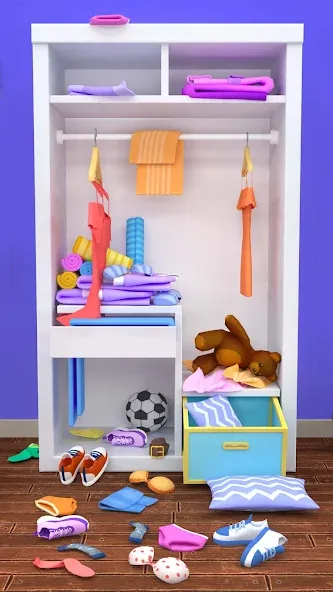 Взломанная Fill the Closet: Organize Game (Фил зе Клозет)  [МОД Mega Pack] — последняя версия apk на Андроид screen 1