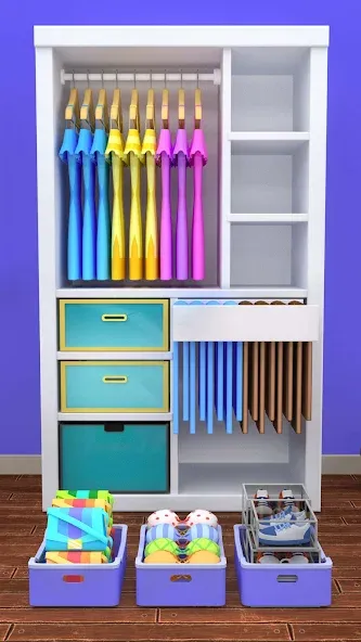 Взломанная Fill the Closet: Organize Game (Фил зе Клозет)  [МОД Mega Pack] — последняя версия apk на Андроид screen 5