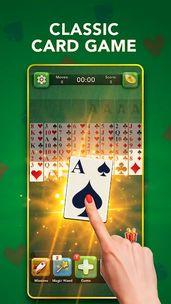 Взломанная FreeCell Classic Card Game (ФриСел Классическая карточная игра)  [МОД Mega Pack] — стабильная версия apk на Андроид screen 1