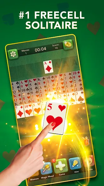 Взломанная FreeCell Classic Card Game (ФриСел Классическая карточная игра)  [МОД Mega Pack] — стабильная версия apk на Андроид screen 3