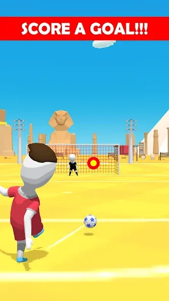 Скачать взлом Stickman Freekick: Soccer game  [МОД Меню] — полная версия apk на Андроид screen 2