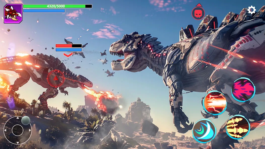 Взломанная Mech War: Jurassic Dinosaur (Мех Батл)  [МОД Много монет] — последняя версия apk на Андроид screen 5