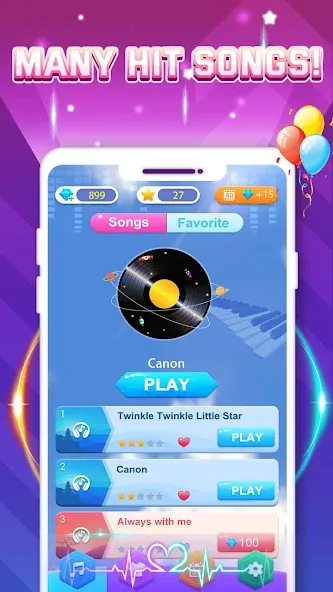 Скачать взлом Piano Game: Classic Music Song  [МОД Unlocked] — стабильная версия apk на Андроид screen 5