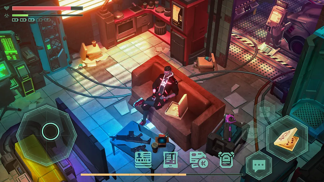 Скачать взломанную Cyberika: Action Cyberpunk RPG (Сайберика)  [МОД Menu] — стабильная версия apk на Андроид screen 2