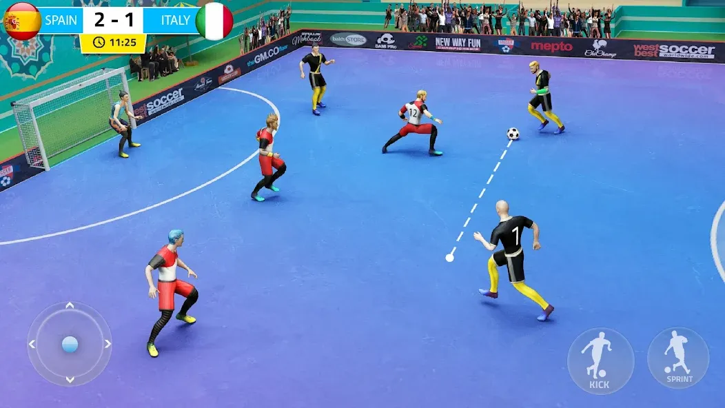 Взлом Indoor Futsal: Football Games (Индор Футзал)  [МОД Unlimited Money] — последняя версия apk на Андроид screen 1