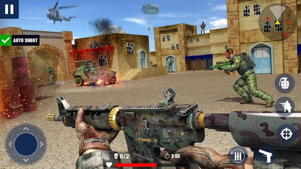 Скачать взлом War Zone: Gun Shooting Games (Уор Зоун)  [МОД Меню] — стабильная версия apk на Андроид screen 3