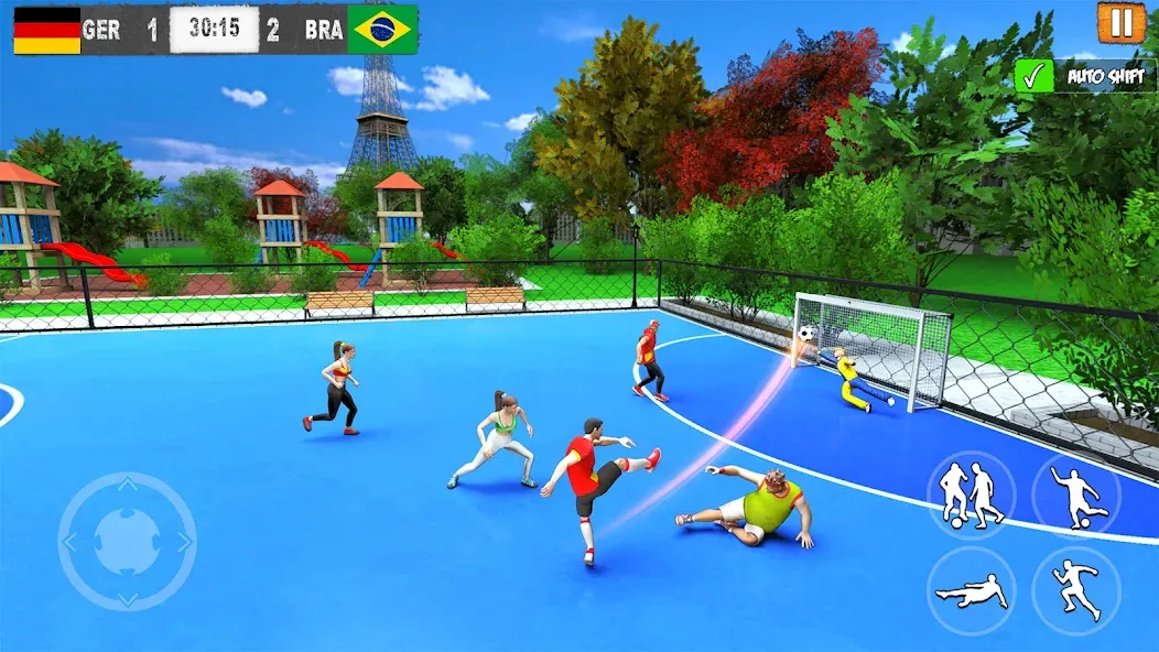 Взломанная Street Football: Futsal Games (Стрит Футбол)  [МОД Unlimited Money] — полная версия apk на Андроид screen 1