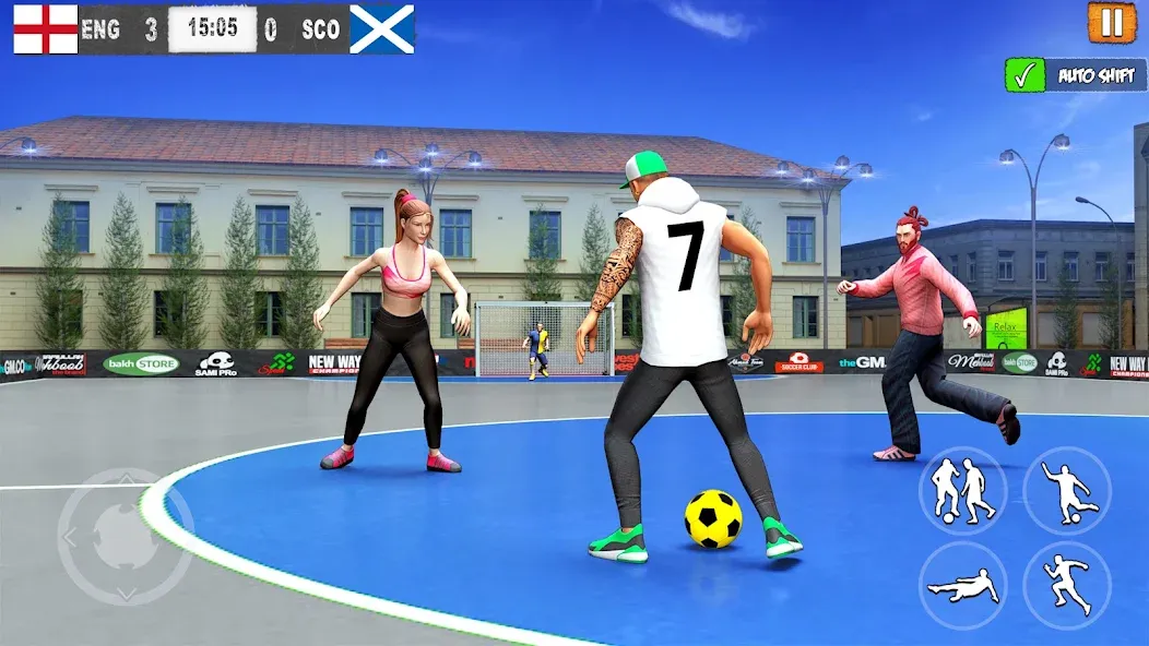 Взломанная Street Football: Futsal Games (Стрит Футбол)  [МОД Unlimited Money] — полная версия apk на Андроид screen 2