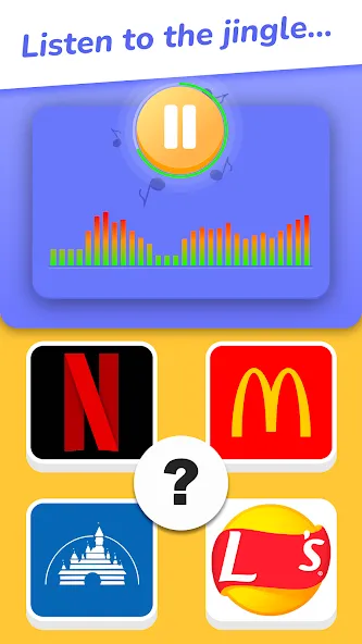 Взлом Jingle Quiz: logo music trivia (Джингл Квиз)  [МОД Много денег] — стабильная версия apk на Андроид screen 1