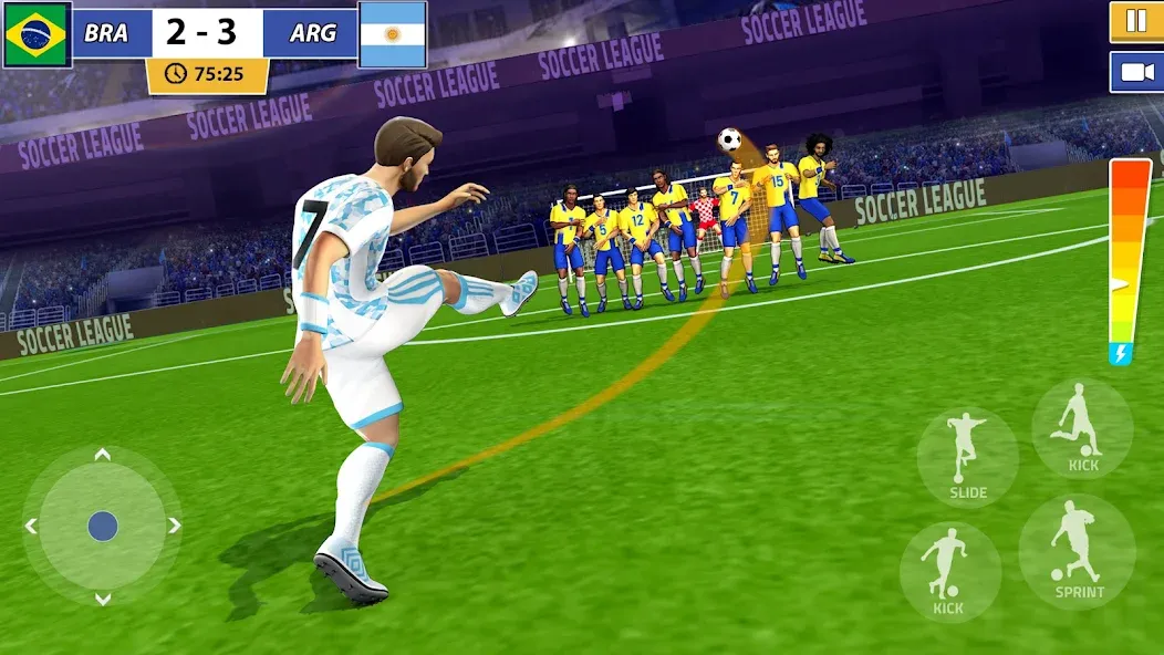 Взломанная Soccer Star: Soccer Kicks Game (окер Стар)  [МОД Menu] — стабильная версия apk на Андроид screen 3