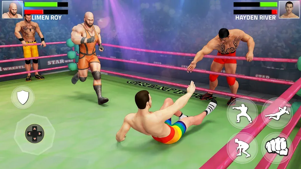 Скачать взлом Tag Team Wrestling Game (Таг Тим Реслинг Гейм)  [МОД Unlimited Money] — стабильная версия apk на Андроид screen 1