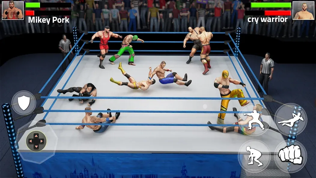 Скачать взлом Tag Team Wrestling Game (Таг Тим Реслинг Гейм)  [МОД Unlimited Money] — стабильная версия apk на Андроид screen 2