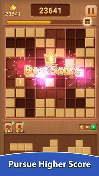 Взлом Wood Block Puzzle (Вуд Блок Пазл)  [МОД Все открыто] — стабильная версия apk на Андроид screen 3