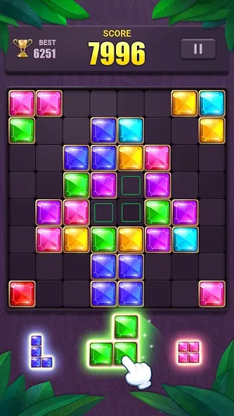 Скачать взломанную Block Puzzle: Jewel Blast Game  [МОД Mega Pack] — полная версия apk на Андроид screen 2