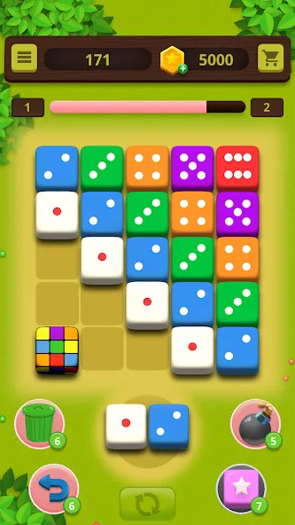 Взлом Dice Craft — Merge Puzzle (Дайс Крафт)  [МОД Mega Pack] — полная версия apk на Андроид screen 1