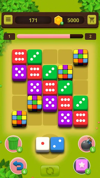 Взлом Dice Craft — Merge Puzzle (Дайс Крафт)  [МОД Mega Pack] — полная версия apk на Андроид screen 2