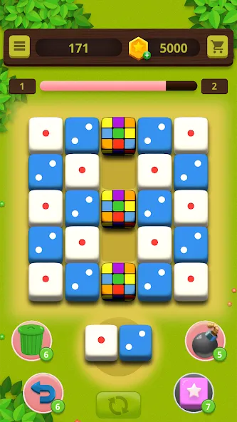 Взлом Dice Craft — Merge Puzzle (Дайс Крафт)  [МОД Mega Pack] — полная версия apk на Андроид screen 3