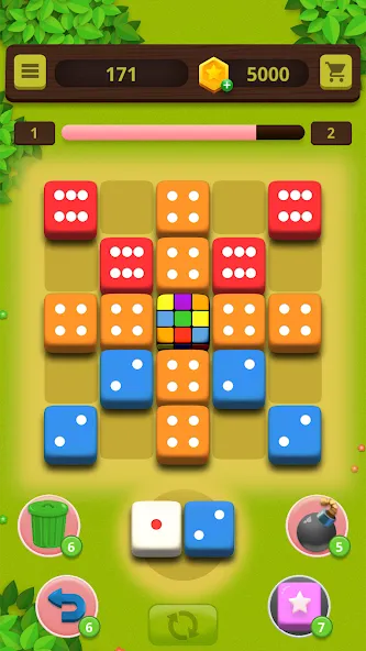 Взлом Dice Craft — Merge Puzzle (Дайс Крафт)  [МОД Mega Pack] — полная версия apk на Андроид screen 5