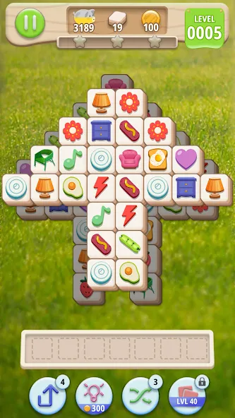 Скачать взломанную Tiledom — Matching Puzzle (Тайледом)  [МОД Menu] — полная версия apk на Андроид screen 1