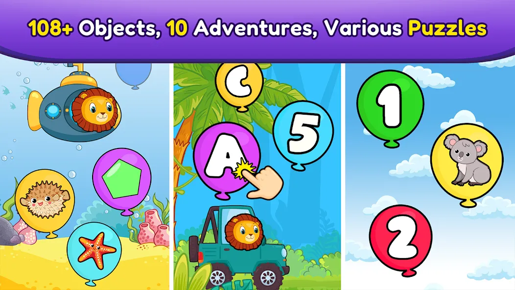 Взлом Balloon Pop Kids Learning Game  [МОД Все открыто] — полная версия apk на Андроид screen 5