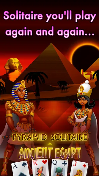 Скачать взломанную Pyramid Solitaire — Egypt (Пирамиды пасьянс)  [МОД Меню] — последняя версия apk на Андроид screen 2