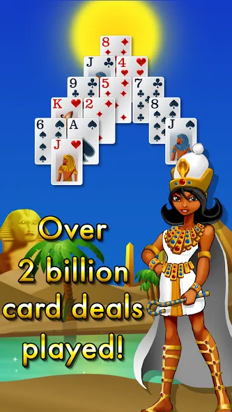 Скачать взломанную Pyramid Solitaire — Egypt (Пирамиды пасьянс)  [МОД Меню] — последняя версия apk на Андроид screen 5