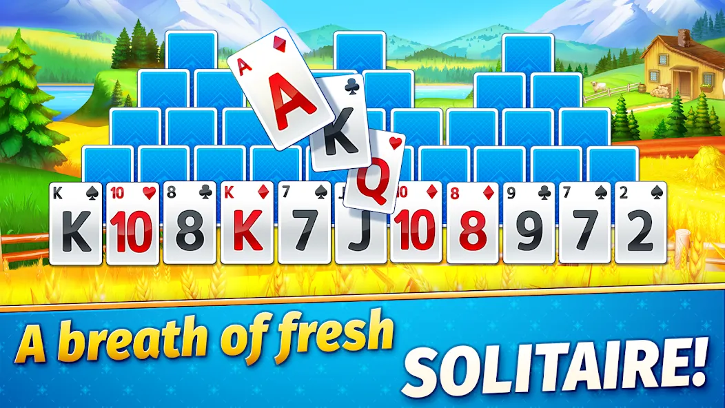 Скачать взломанную Solitaire Golden Prairies  [МОД Menu] — последняя версия apk на Андроид screen 1