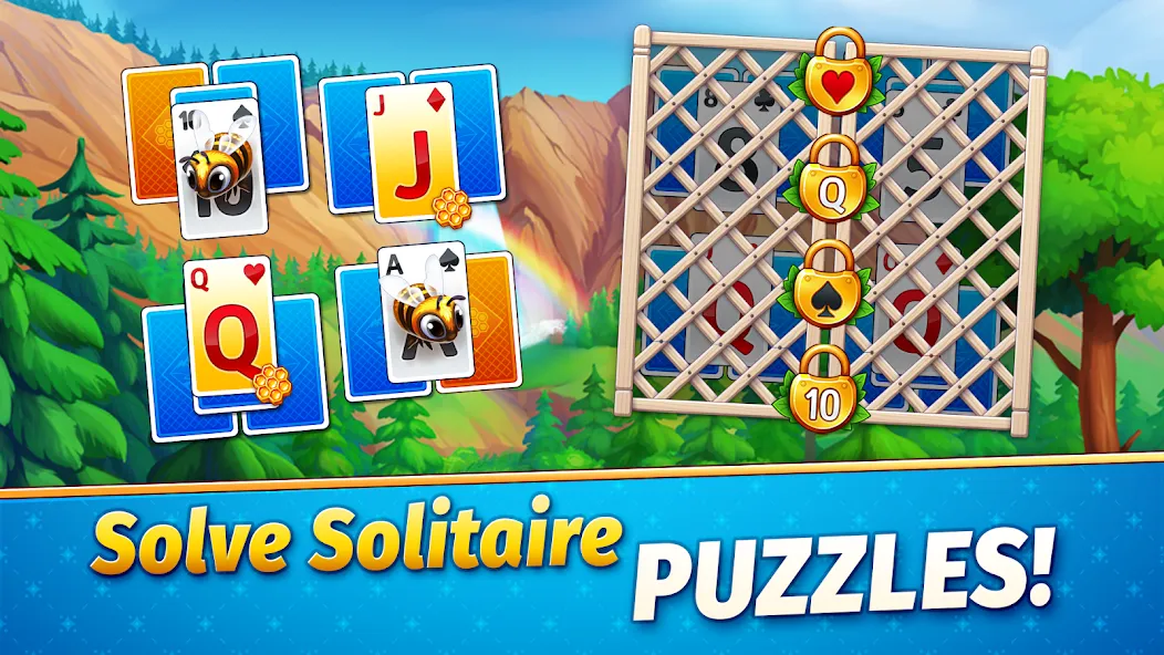 Скачать взломанную Solitaire Golden Prairies  [МОД Menu] — последняя версия apk на Андроид screen 4