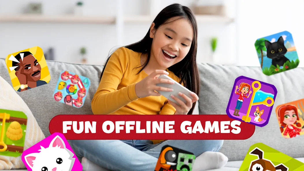 Скачать взломанную Offline Games: don't need wifi  [МОД Бесконечные монеты] — стабильная версия apk на Андроид screen 1