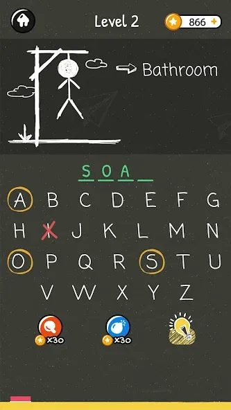 Взломанная Hangman Words:Two Player Games  [МОД Unlimited Money] — полная версия apk на Андроид screen 3