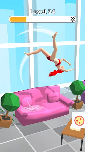 Скачать взломанную Human Flip: Jump Master Game (Хуман Флип)  [МОД Все открыто] — последняя версия apk на Андроид screen 1