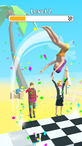 Скачать взломанную Human Flip: Jump Master Game (Хуман Флип)  [МОД Все открыто] — последняя версия apk на Андроид screen 2