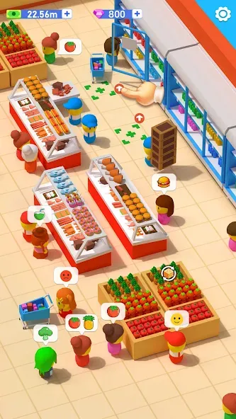 Взломанная My Idle Supermarket Simulator (Мой Айдл Стор)  [МОД Unlocked] — последняя версия apk на Андроид screen 4