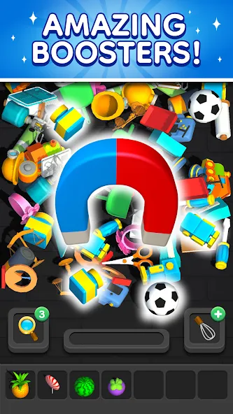 Взломанная Match 3D — Tile Triple Puzzle (Матч 3Д)  [МОД Mega Pack] — стабильная версия apk на Андроид screen 3